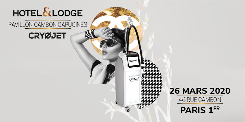 CRYOJET exposant au salon Hôtel & Lodge Awards le 26 mars 2020